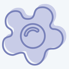 Icon Fried Egg. related to Breakfast symbol. two tone style. simple illustration