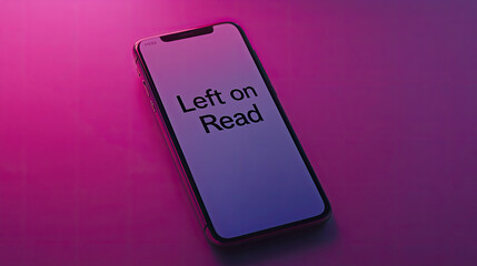 Left on Read message on a phone screen. The meme means someone ignored a message that requires a response that was sent to them