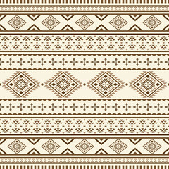 Ancient echoes Aztec geometric seamless patterns southwest Navajo Native American tribal ethnic colorful for textile printing