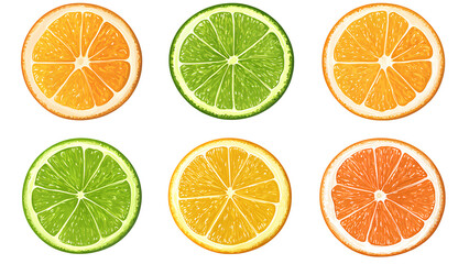 Obraz premium Fresh Orange Slices: A Burst of Citrus Sunshine