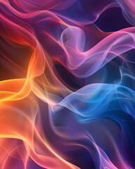 Obraz premium Colorful abstract art in various hues.