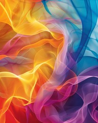 Obraz premium Colorful abstract art in various hues.