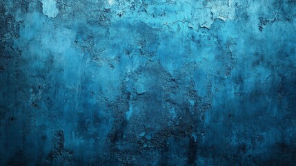 Obraz premium A vintage-inspired wall texture featuring a dark blue cement pattern. A blue wall with an antique and worn surface in a retro design with a rich charm.