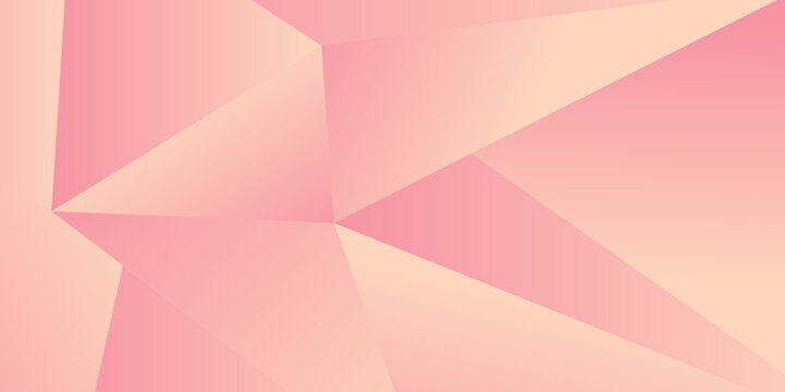 Abstract pink gradient geometric triangles shape background. Modern abstract past background shiny effect vector illustration. Abstract graphic design banner pattern presentation background.