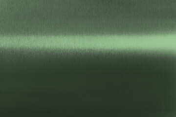 Shiny sage color foil as background, top view