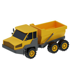 3D Articulated Truck. 3D Icon