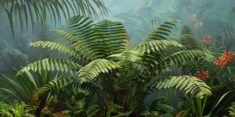 Angiopteris evecta: The Majestic Giant Fern from the Marattiaceae Family Noted for Its Remarkable Size and Distinct Parallel Growth Pattern