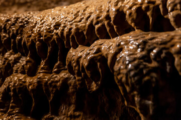 dark cave rock formation