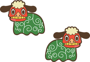 かわいい獅子舞