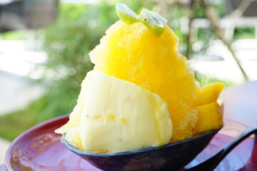 マンゴのかき氷
