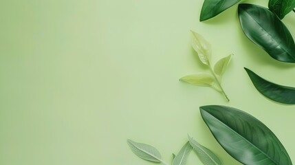 Stunning Green Beautiful and Minimalist Background: A Serene and Elegant Visual Delight. Bringing a Touch of Nature's Simplicity and Charm.