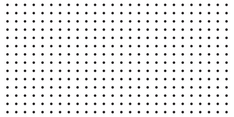 Polka dot pattern template. Halftone dotted gradient. Dot pattern seamless background. Black point texture. Black dot grid vector illustration on white background.