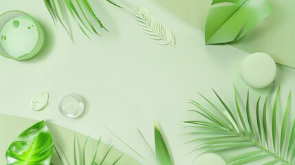 Stunning Green Beautiful and Minimalist Background: A Serene and Elegant Visual Delight. Bringing a Touch of Nature's Simplicity and Charm.