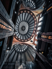 art deco building interior ceiling