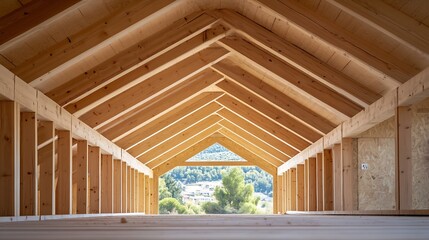 The new construction boom in Spain is the construction of houses with a wooden structure here are some unique construction details : Generative AI