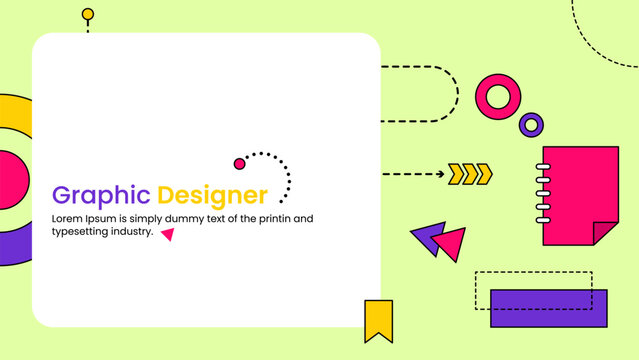 template tematic shape style power point