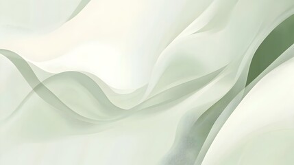 Fototapeta premium Smooth gradient background transitioning from light green to white featuring subtle abstract geometric shapes creating a clean modern and visually appealing design for professional presentations