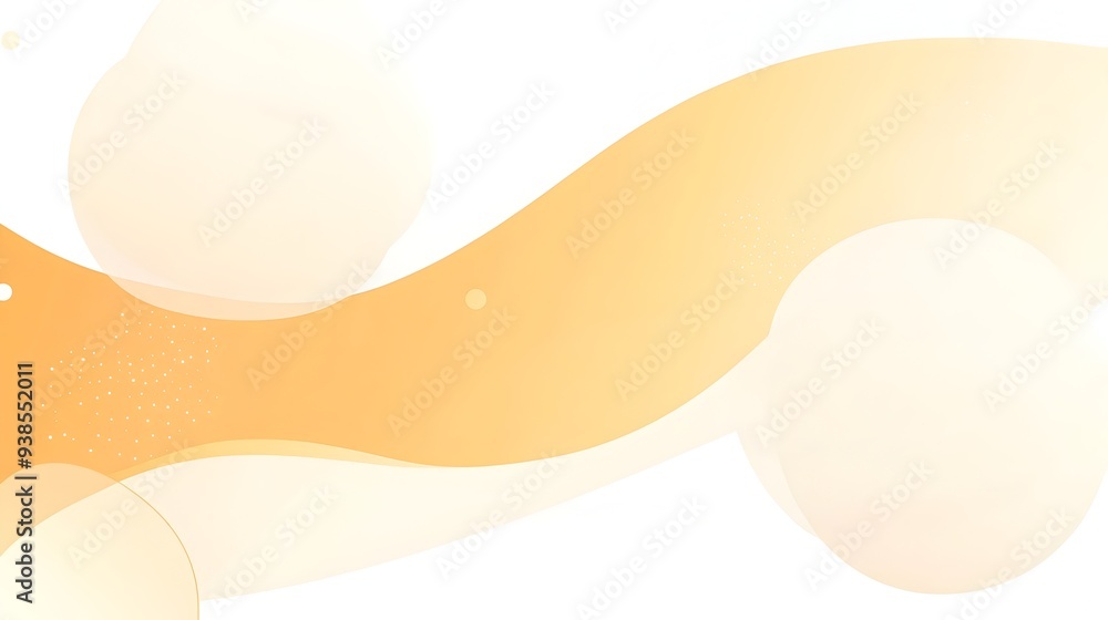 Poster smooth gradient background transitioning from light yellow to white with simple abstract geometric s