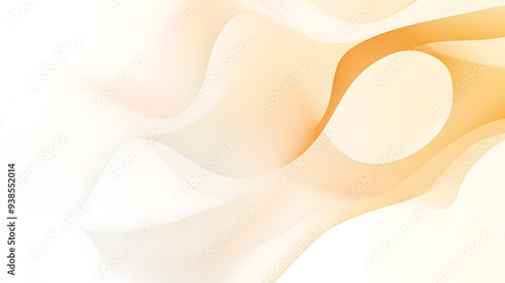 Poster elegant background with a smooth gradient transition from light yellow to white featuring simple abs