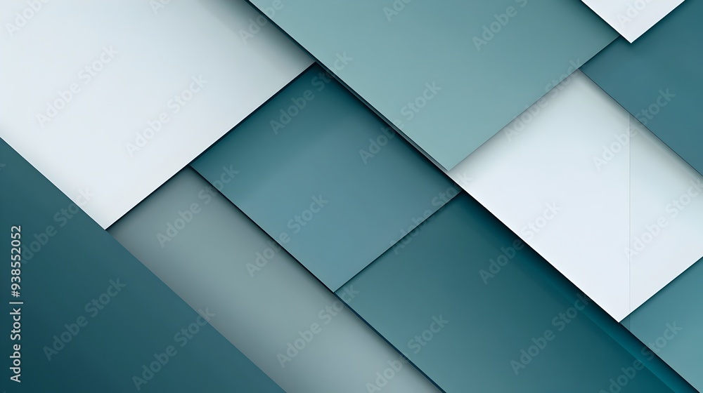 Poster elegant teal colored background with simple geometric patterns and designs perfect for modern busine