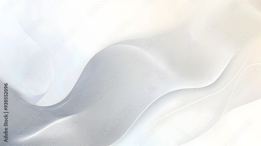 Poster elegant and minimalist background design featuring a clean gray color palette with subtle abstract l