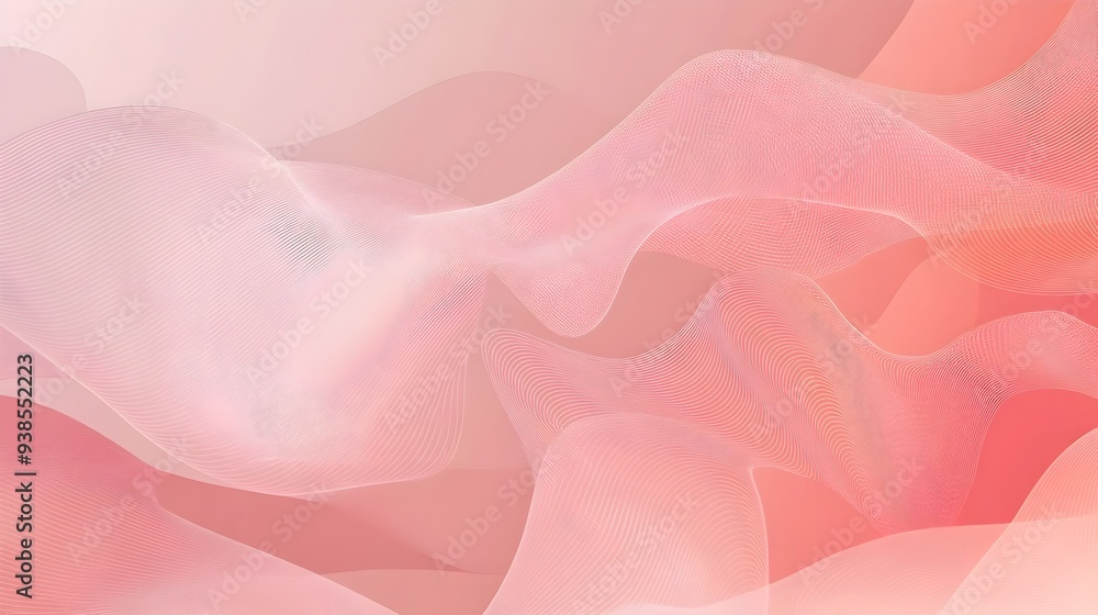 Aufkleber soft and elegant abstract background with minimal geometric patterns and subtle rose tones perfect f