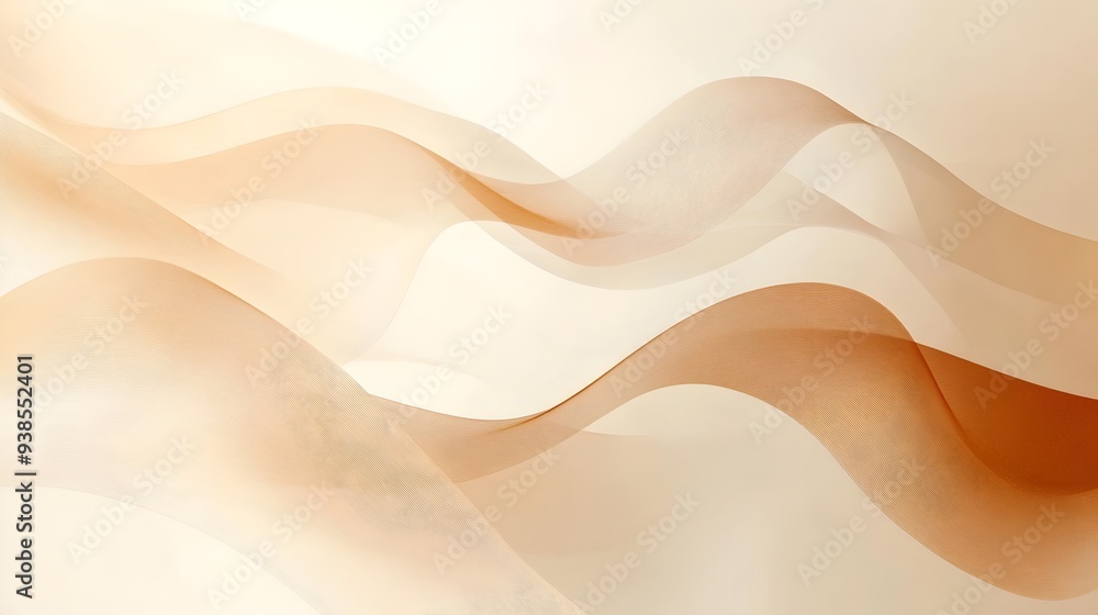 Poster elegant and minimalist abstract background featuring soft earth toned hues and simple geometric line