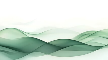 Obraz premium Elegant background with soft green hues and simple wave patterns perfect for eco friendly presentations and designs with a natural sustainable aesthetic