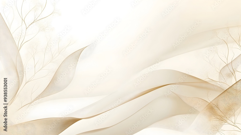 Poster elegant and modern background design featuring a clean minimalistic layout with light beige accents 