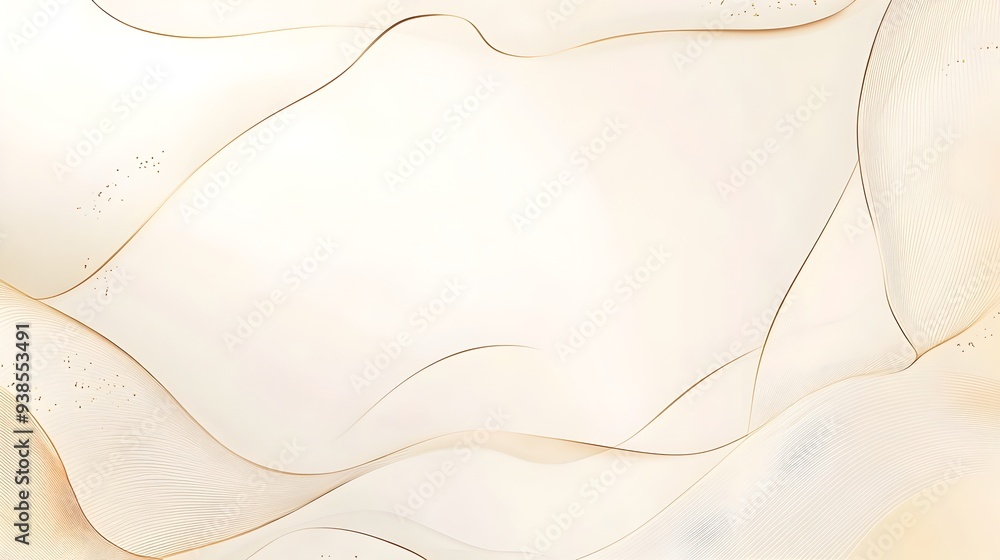 Aufkleber elegant and minimalist background with clean white surface and subtle light brown border ideal for p