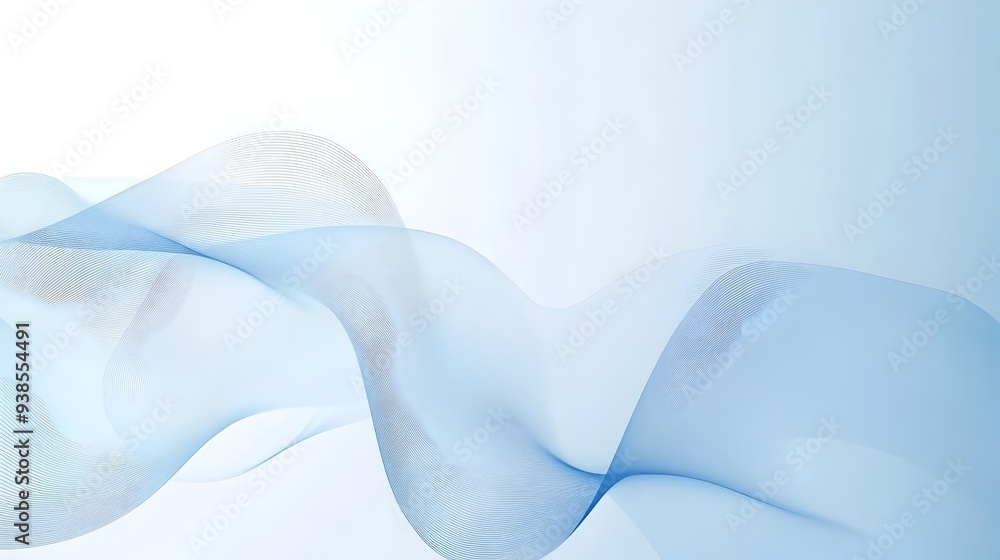 Poster sleek and modern background with thin light blue border perfect for minimalist presentation slides w