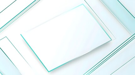 Elegant and minimalist design featuring a clean white background with a thin light teal border perfect for modern presentations websites branding and various creative projects that require a simple