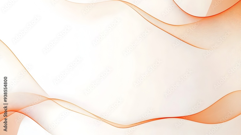 Poster elegant and minimalistic background with a soft orange border perfect for presentations websites and