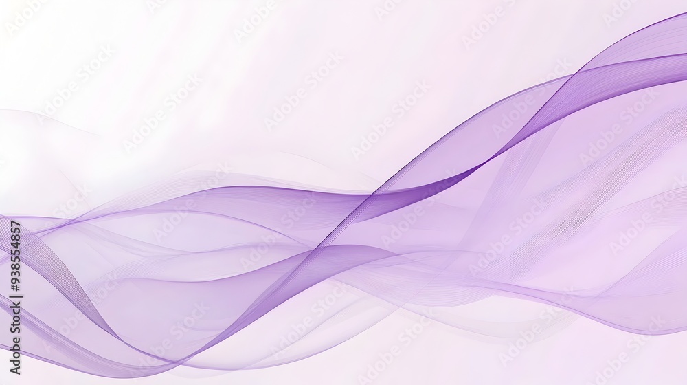Poster clean and minimal purple wave background with soft border lines ideal for modern business presentati