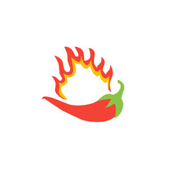 hot chili logo illustration