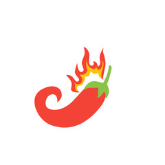 hot chili logo illustration