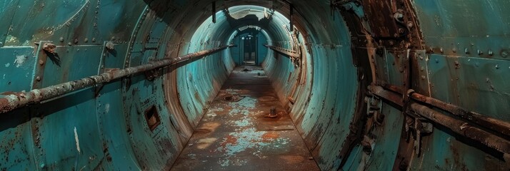 Underground Cold War Era Bunker Featuring Submarine Repair Facility