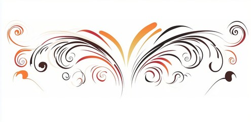 Fototapeta premium Beautiful Swirling Patterns in Elegant Flowing Design