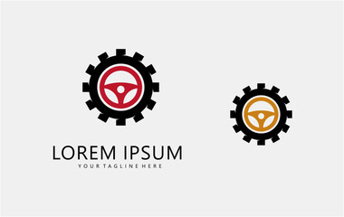 gear logo design vector illustration