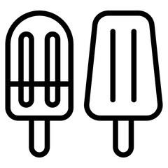 Popsicle Summer holiday icon illustration 