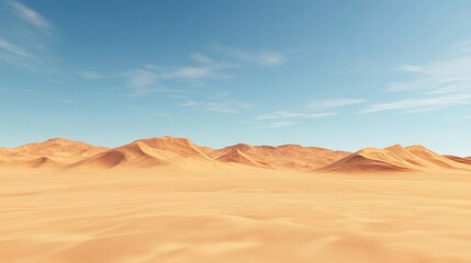 Fototapeta premium A desert landscape with a few bushes and a spectacular sky