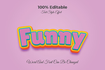 Funny editable text effect template