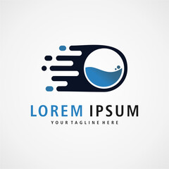 water logo design vector illustration