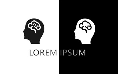 mind logo design vector illustration