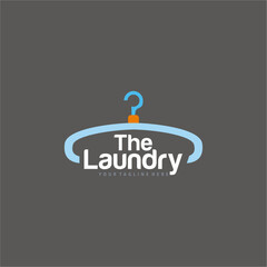 laundry logo design vector illustration