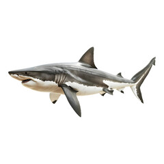 Fototapeta premium Shark isolated on transparent background 8K high detailed