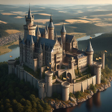 castle in the evening