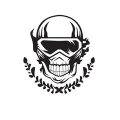 skull illustration graphic design