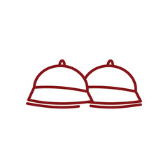 Restaurant cloche icon. Outline restaurant cloche icon. Restaurant cloche icon isolated on white background for your web and mobile app design