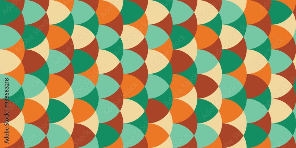 Fototapete abstract geometric pattern background, abstract pattern background with retro color theme,abstract c